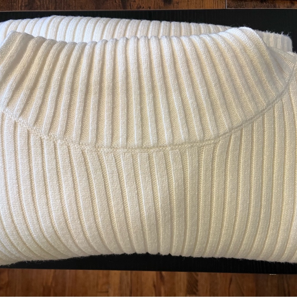 Cozy White Ribbed Sweater